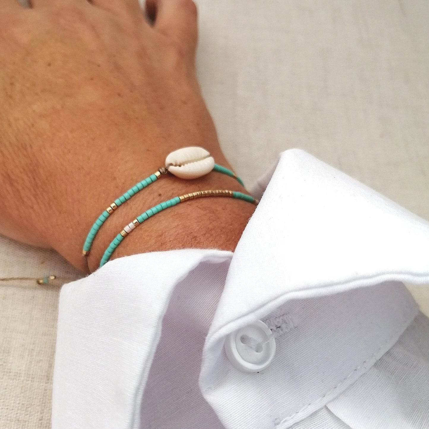 Bracelet duo cauris happy-tiki