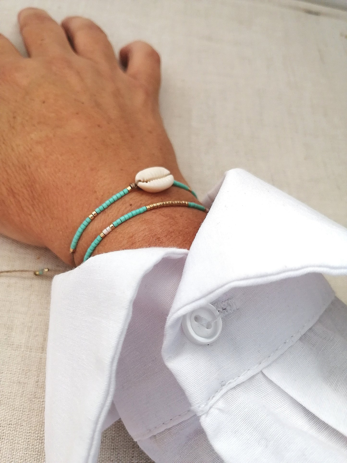 Bracelet duo cauris happy-tiki
