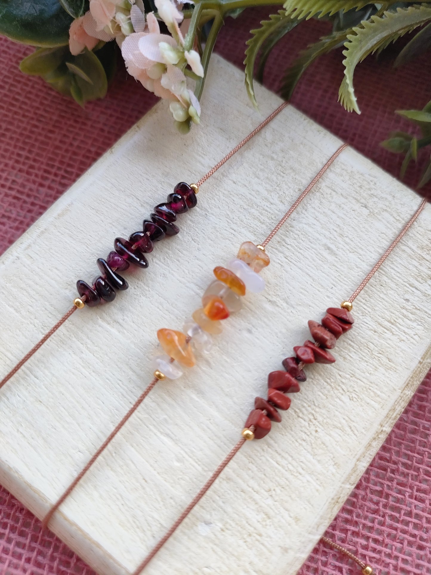 Bracelet Agate rouge
